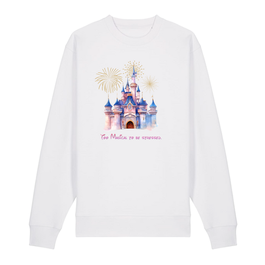Too Magical To Be Stressed - Unisex Sweatshirt - White (front)