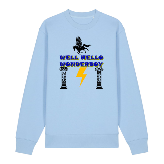 Well Hello Wonder Boy - Unisex Sweatshirt - Blue Soul (front)