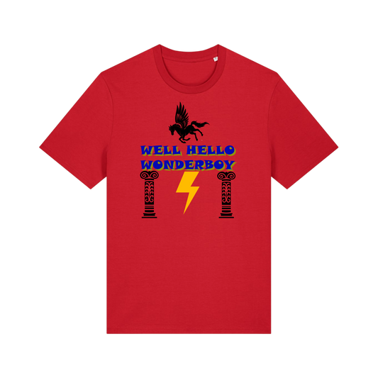 Well Hello Wonder Boy - Unisex T-Shirt - Red (front)